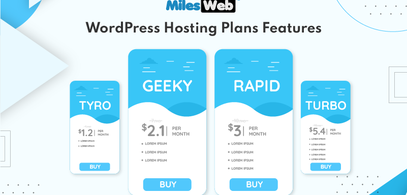 MilesWeb’s WordPress Hosting Plans & Features